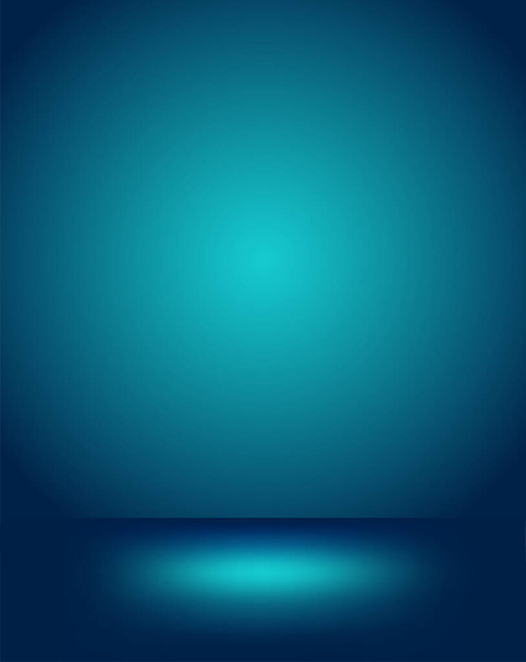 Empty blue studio room Backdrop. Light interior with copyspace for your creative project . Vector illustration EPS 10 - Vector, Image
