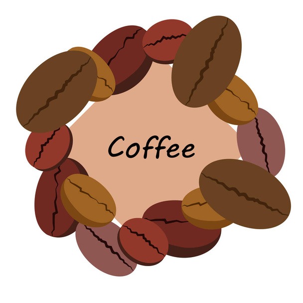 Coffee bean, coffee grinder. Design elements for a cafe. Vector background. - Foto, Imagen