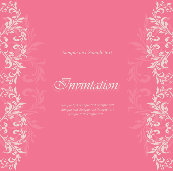 Invitation or announcement card - Vektor, Bild