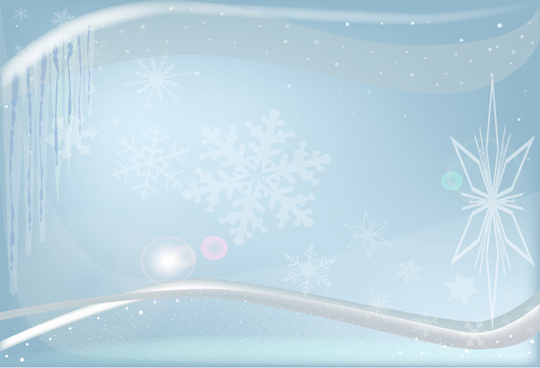 Blue Christmas Card - Vector, Image