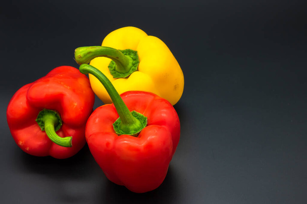 colorful bio fresh peppers small and large - Photo, Image