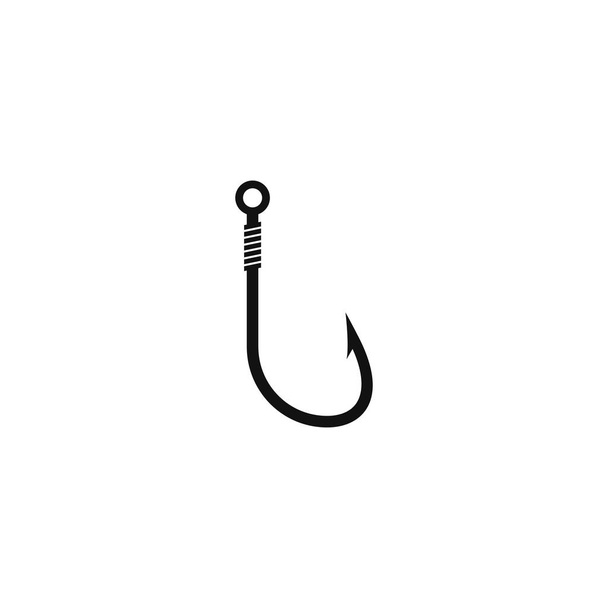 Crochet de pêche logo vectoriel icône illustration design  - Vecteur, image