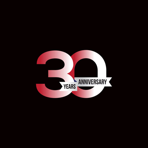 Logotype 30 anniversaire design, Célébration anniversaire logo coloré pour l'événement de célébration, invitation, salutation, modèle web, Flyer et livret, symbole de jeu, Vecteur de logo Couleurs - Vecteur, image