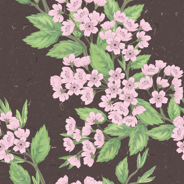 Beautiful seamless spring pattern - Vektor, obrázek