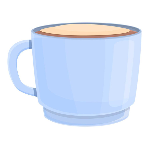 Latte frappe icon, cartoon style - Вектор,изображение