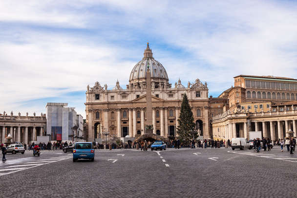 St. Peter's Basilica in Vatican City in Rome, Italy. - Фото, изображение