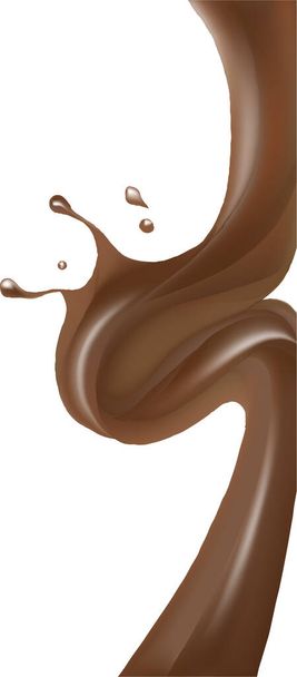 caramel splash background vector illustration - Vektör, Görsel