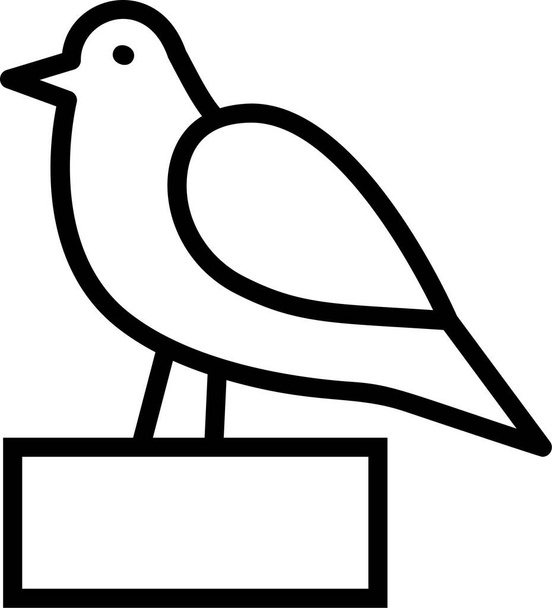 icono de ilustración de vector de aves. - Vector, Imagen
