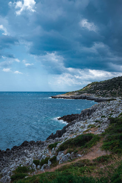 фантастический вид на сказочное море Пулии - Фото, изображение