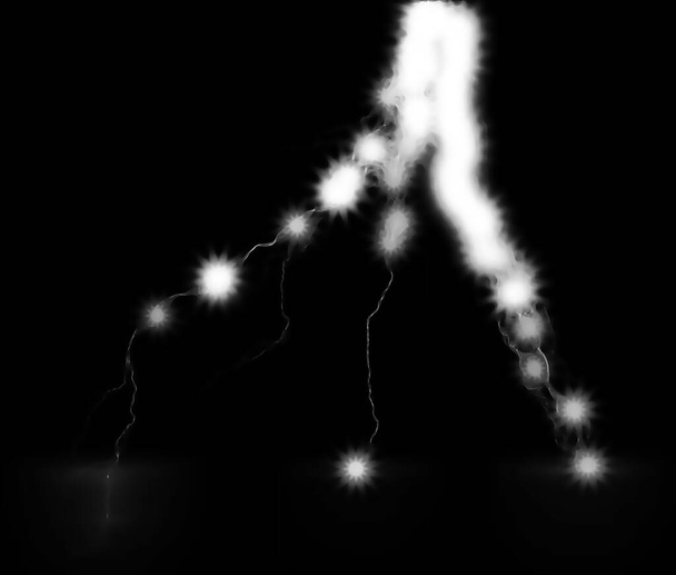 Cyfrowa ilustracja światła elektryczne w tle - Zdjęcie, obraz
