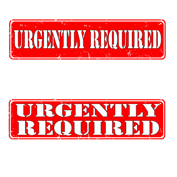 urgently required - Vector, Image
