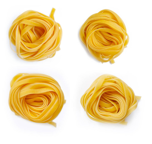 homemade noodles isolated on white background - Photo, Image