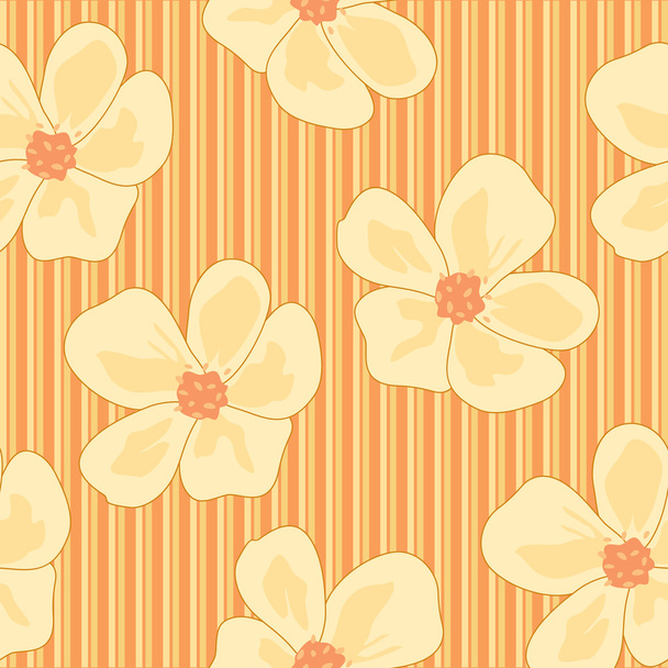 Seamless floral wallpaper - Wektor, obraz