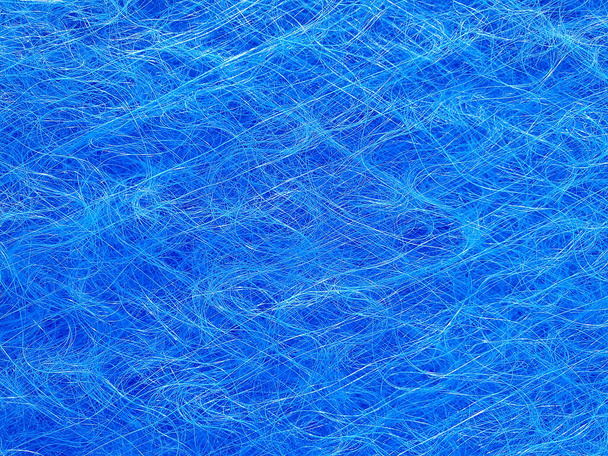 close up of bright blue furnace filter - Foto, afbeelding
