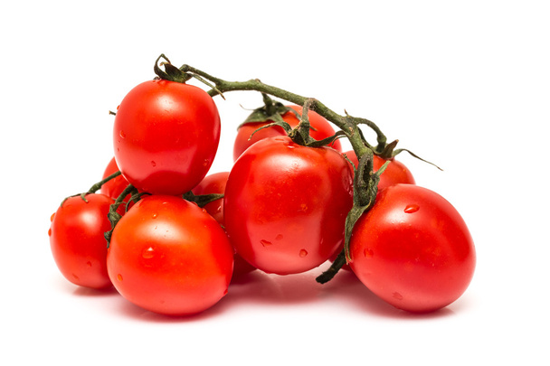 Tuoreet märät punaiset tomaatit
 - Valokuva, kuva