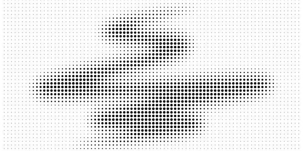 Halftone texture with dots. Vector. Modern background for posters, websites, web pages, business cards, postcards, interior design. Punk, pop, grunge in vintage style Minimalism - Vector, Image