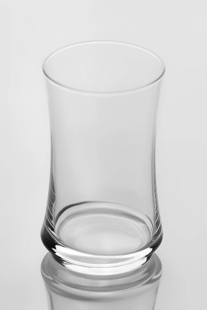 Elegant empty glass isolated on white background - Foto, Bild