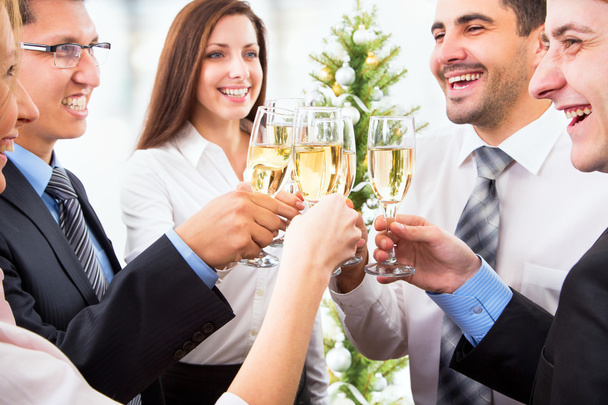 People with champagne - Photo, image
