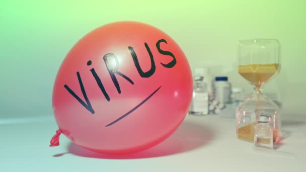 Concept victoire vaccination contre le virus, épidémie, pandémie - Séquence, vidéo