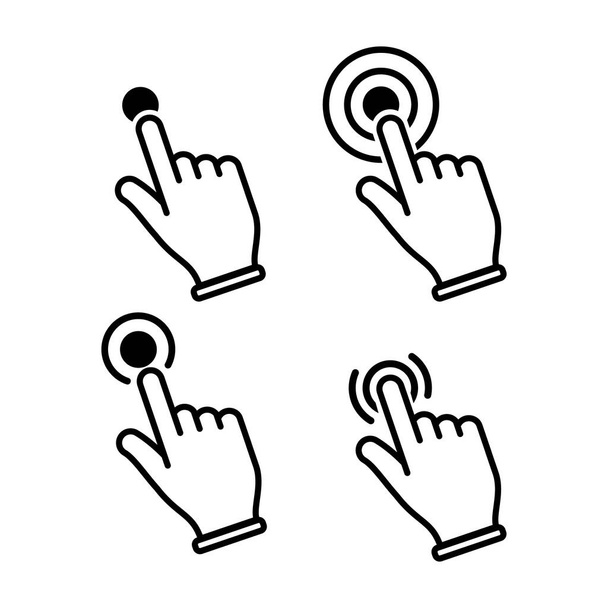 Hand click icon vector illustration eps10 - Vector, Image