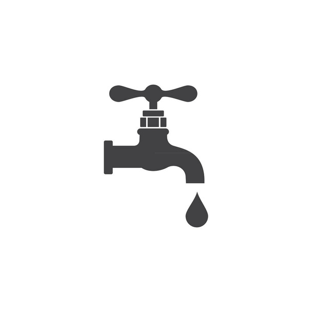 eau robinet icône symbole vecteur eps 10 - Vecteur, image