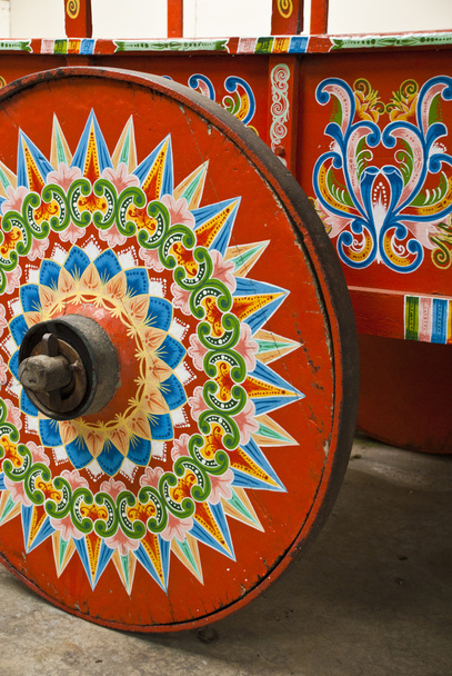 Typical Cart Wheel decorated - Photo, Image