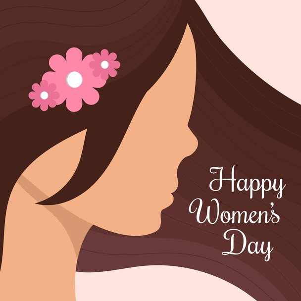 Giornata internazionale della donna felice. Illustrazione vettoriale - Vettoriali, immagini