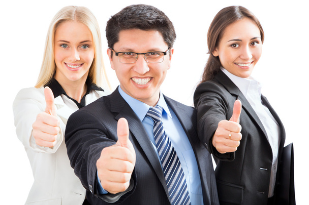 Business team showing thumbs up - Photo, Image