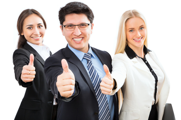 Business team showing thumbs up - Photo, Image