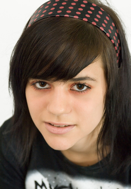 meisje tiener met hairband - Foto, afbeelding