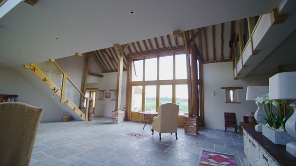 Living area in stylish country home - Footage, Video