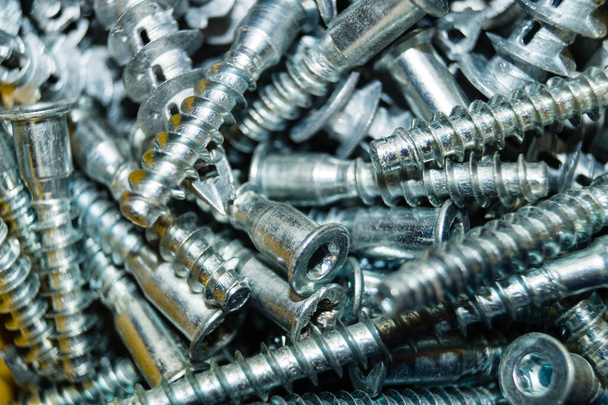 industrial iron nuts nails and screw - 写真・画像