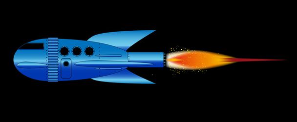 rajzfilm rakéta - Vektor, kép