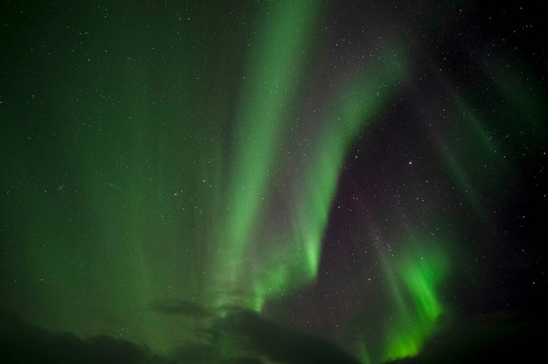 Aurora Borealis. Northern Lights. Teriberka. Murmansk region. Russia - Foto, Imagem