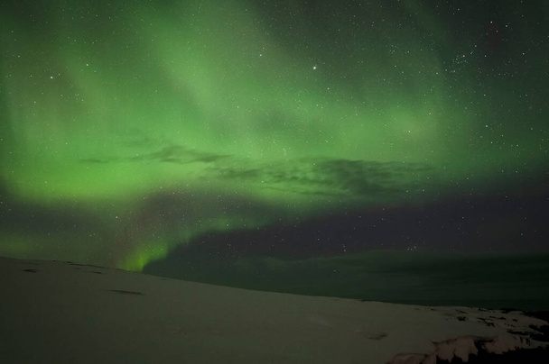 Aurora Borealis. Northern Lights. Teriberka. Murmanská oblast. Rusko - Fotografie, Obrázek