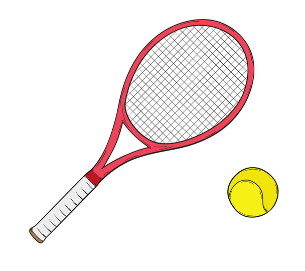 Racchetta da tennis - Vettoriali, immagini