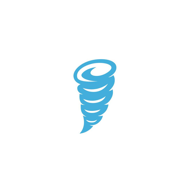 Icono de Tornado logo ilustración vectorial. Tornado de viento, Tornado de velocidad, Torbellino tornado dibujo animado diseño vector plantilla - Vector, imagen