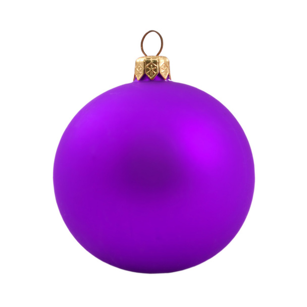 Lilac dull christmas ball - Foto, imagen
