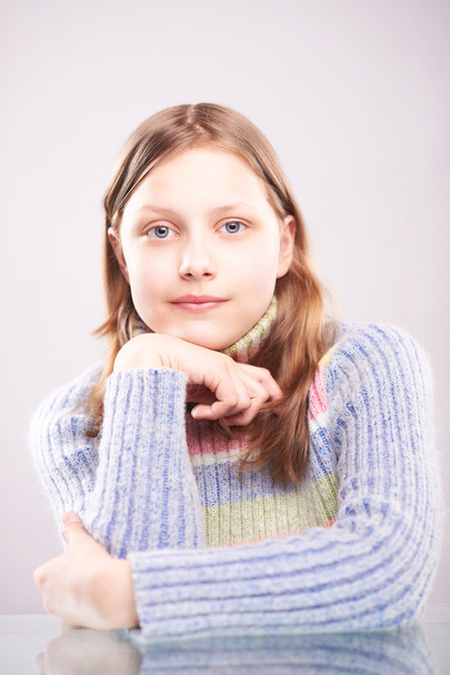 Portrait of a cute teen girl - Photo, Image