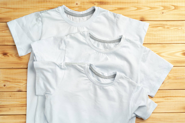 White color-t-shirt with copy space for your design - Фото, зображення