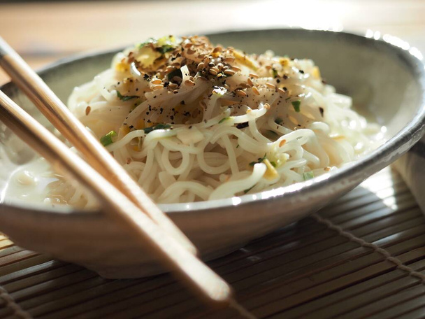 Asian food stir-fried rice noodles  - Photo, Image