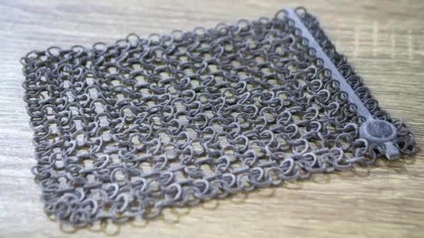 Voorwerp gedrukt op poeder 3D printer van polyamide poeder close-up - Video