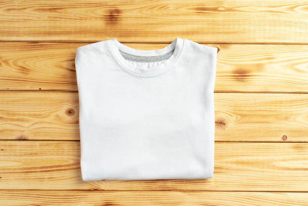 White color-t-shirt with copy space for your design - Foto, imagen
