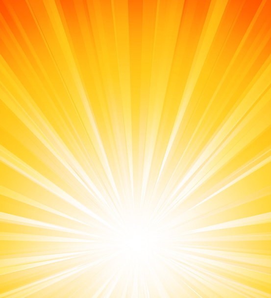 Orange summer sun light burst - Vektör, Görsel
