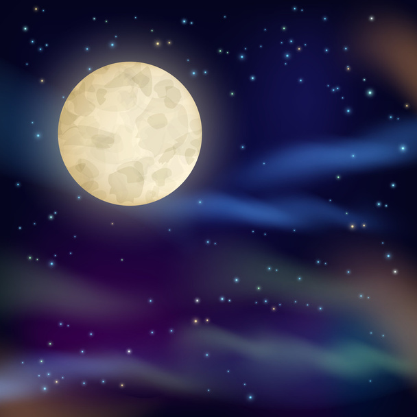 Hintergrund des Nachthimmels - Vektor, Bild