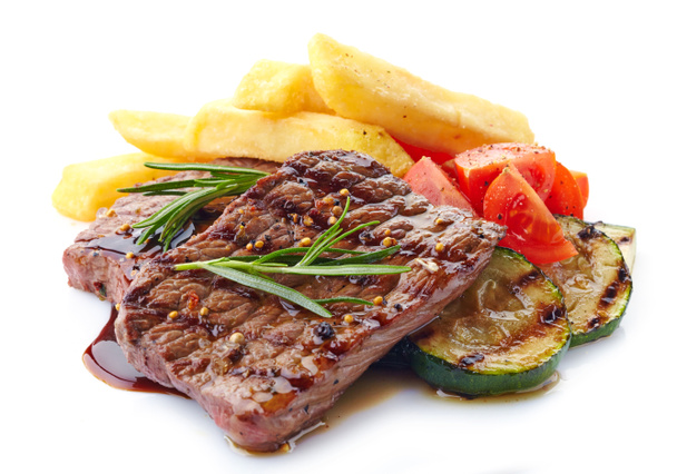 Steak de bœuf grillé - Photo, image