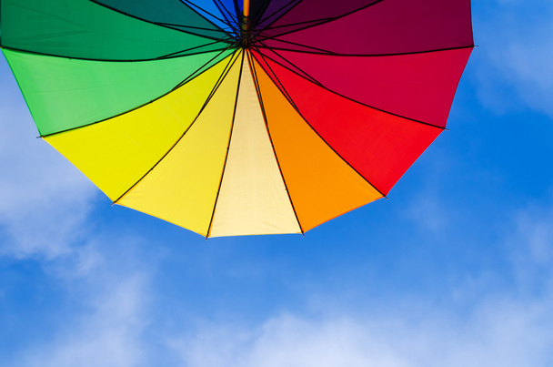 Fondo del paraguas del arco iris
 - Foto, Imagen