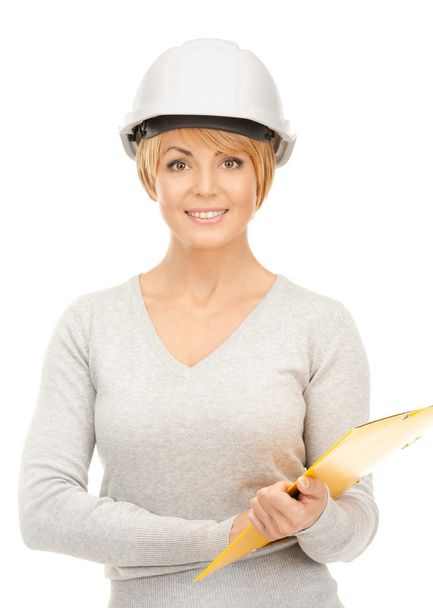 Contractor in helmet - Foto, Imagem