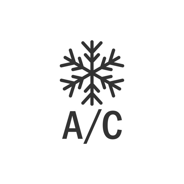 Icono de aire acondicionado de diseño sencillo. Ilustración vectorial - Vector, imagen