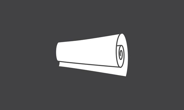 beyaz kağıt beyaz logo vektör simgesi grafik tasarım illüstrasyonunu aç - Vektör, Görsel